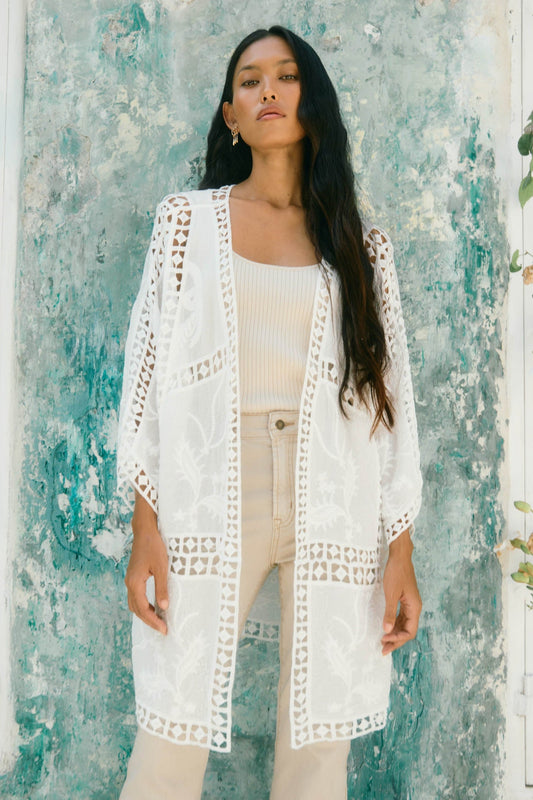 Oline Lace Kimono