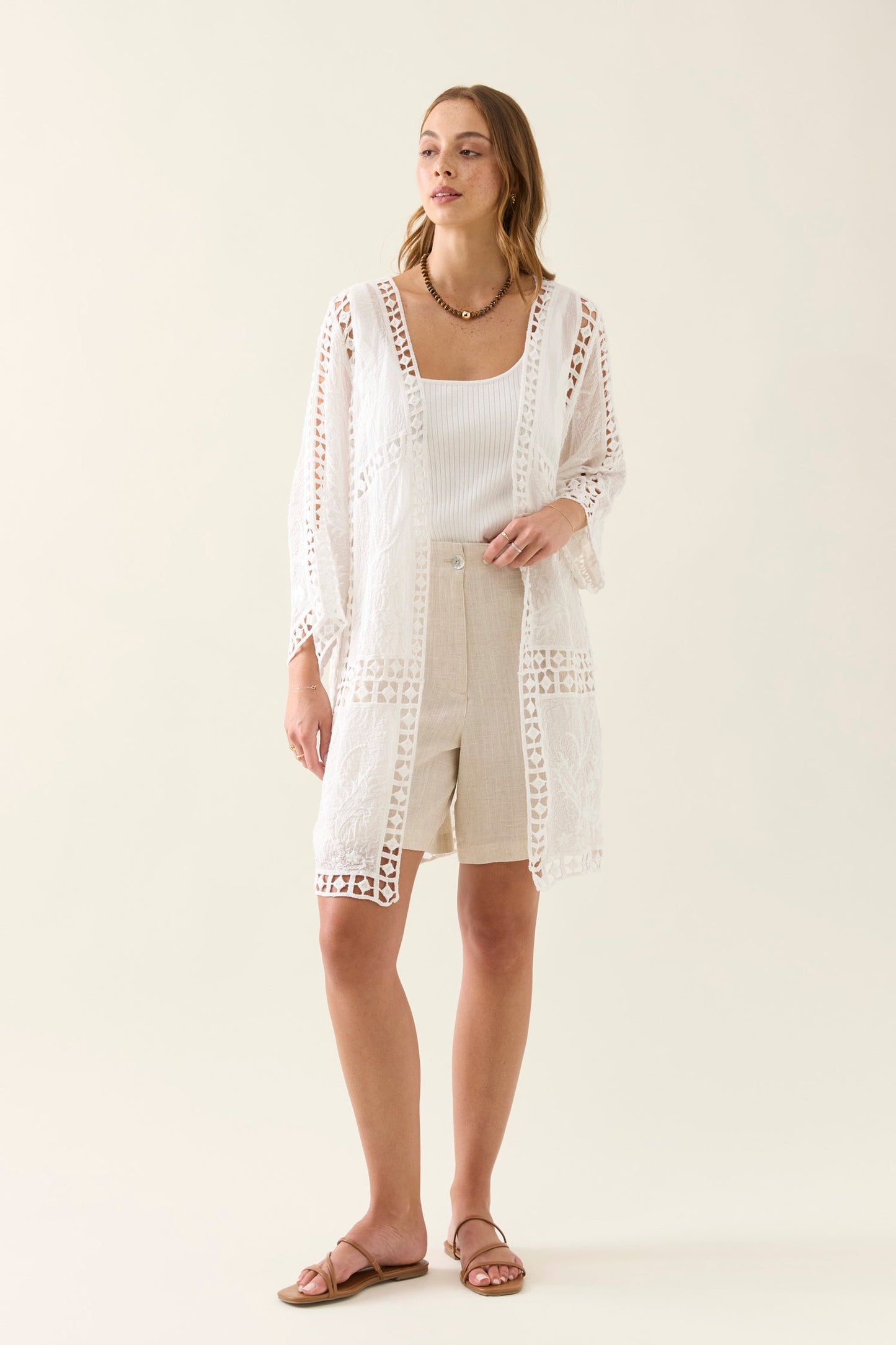 Oline Lace Kimono