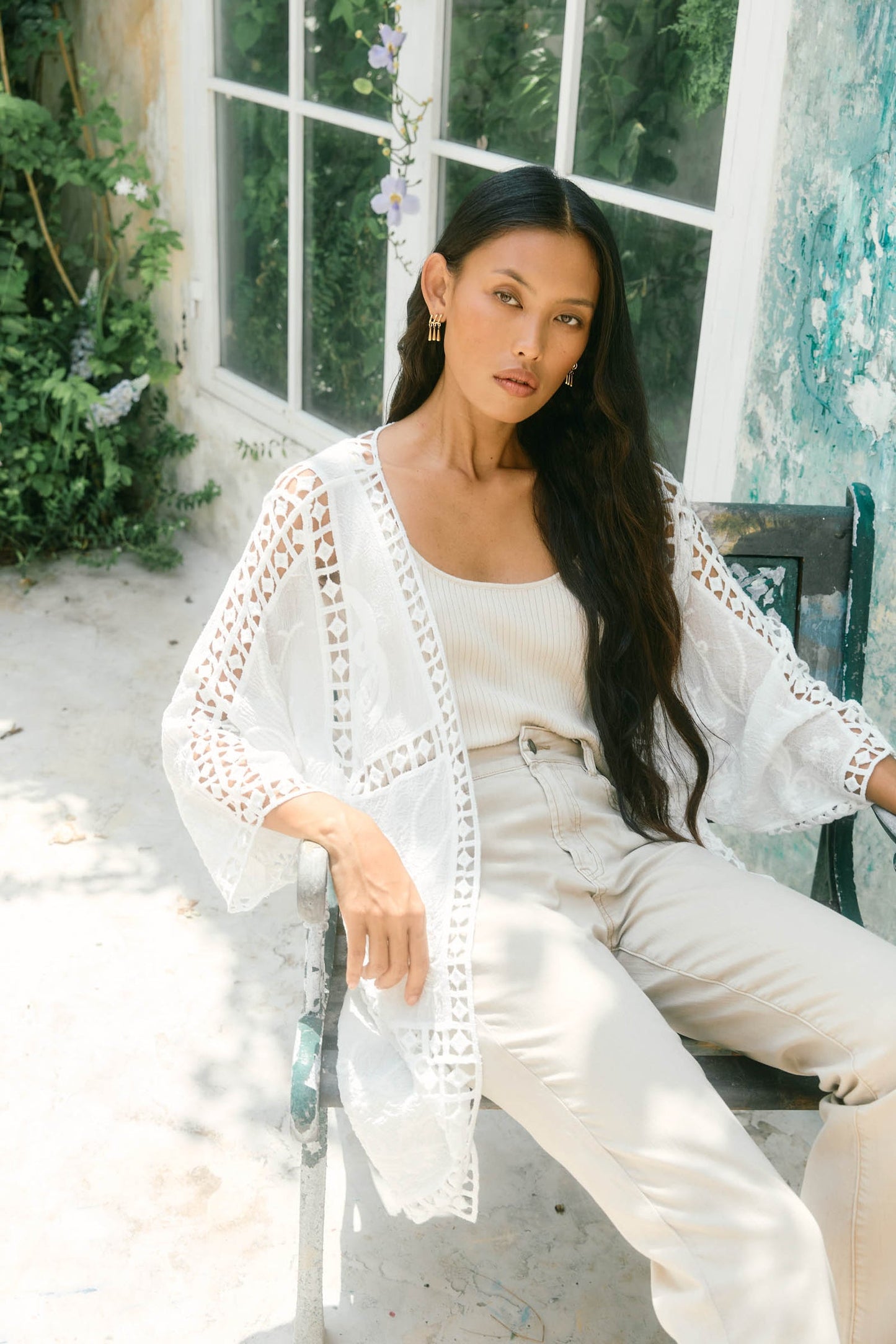 Oline Lace Kimono