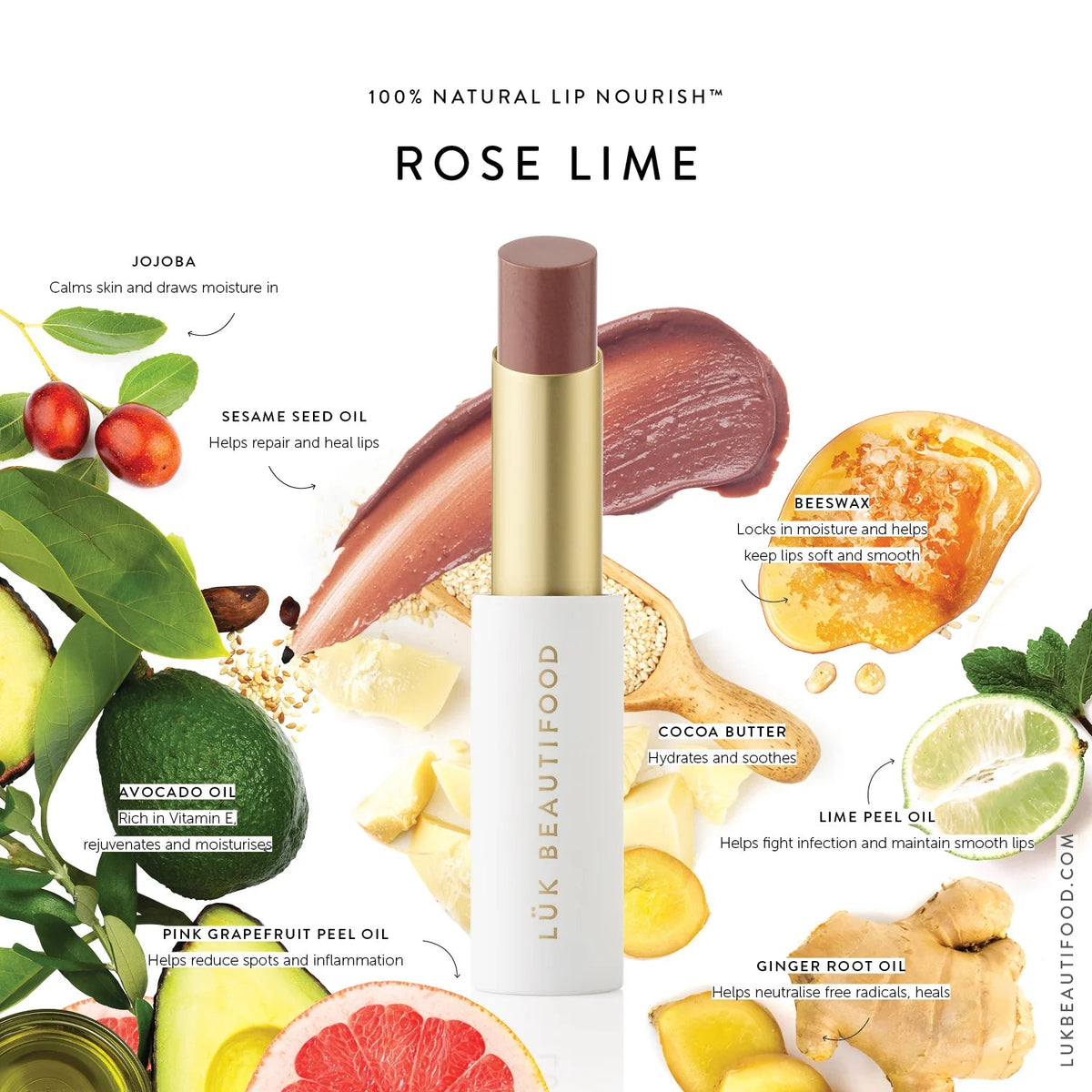 The Perfect Nude - Rose Lime Lip Nourish Bon Bon