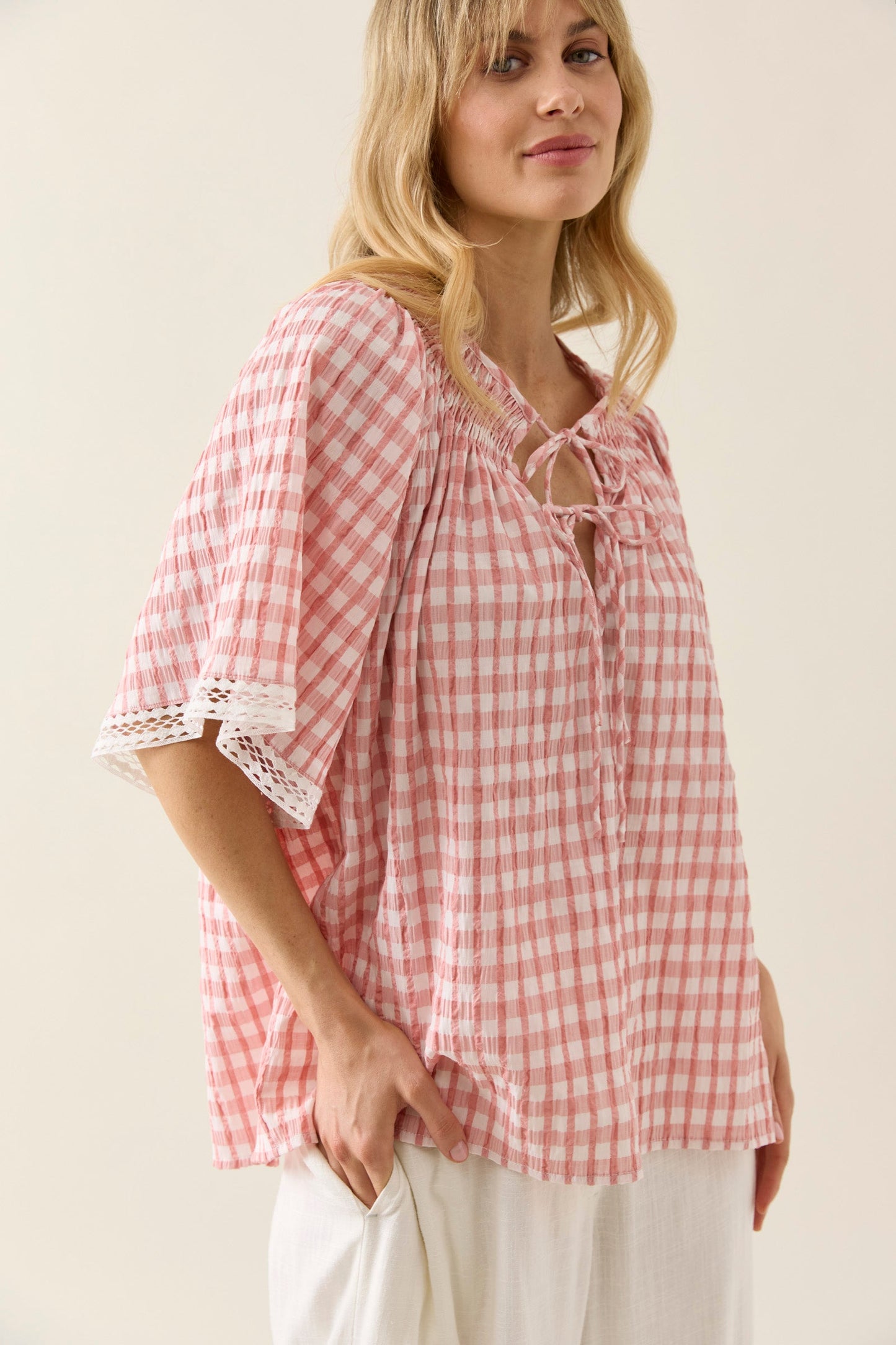 Esther Shirred Top