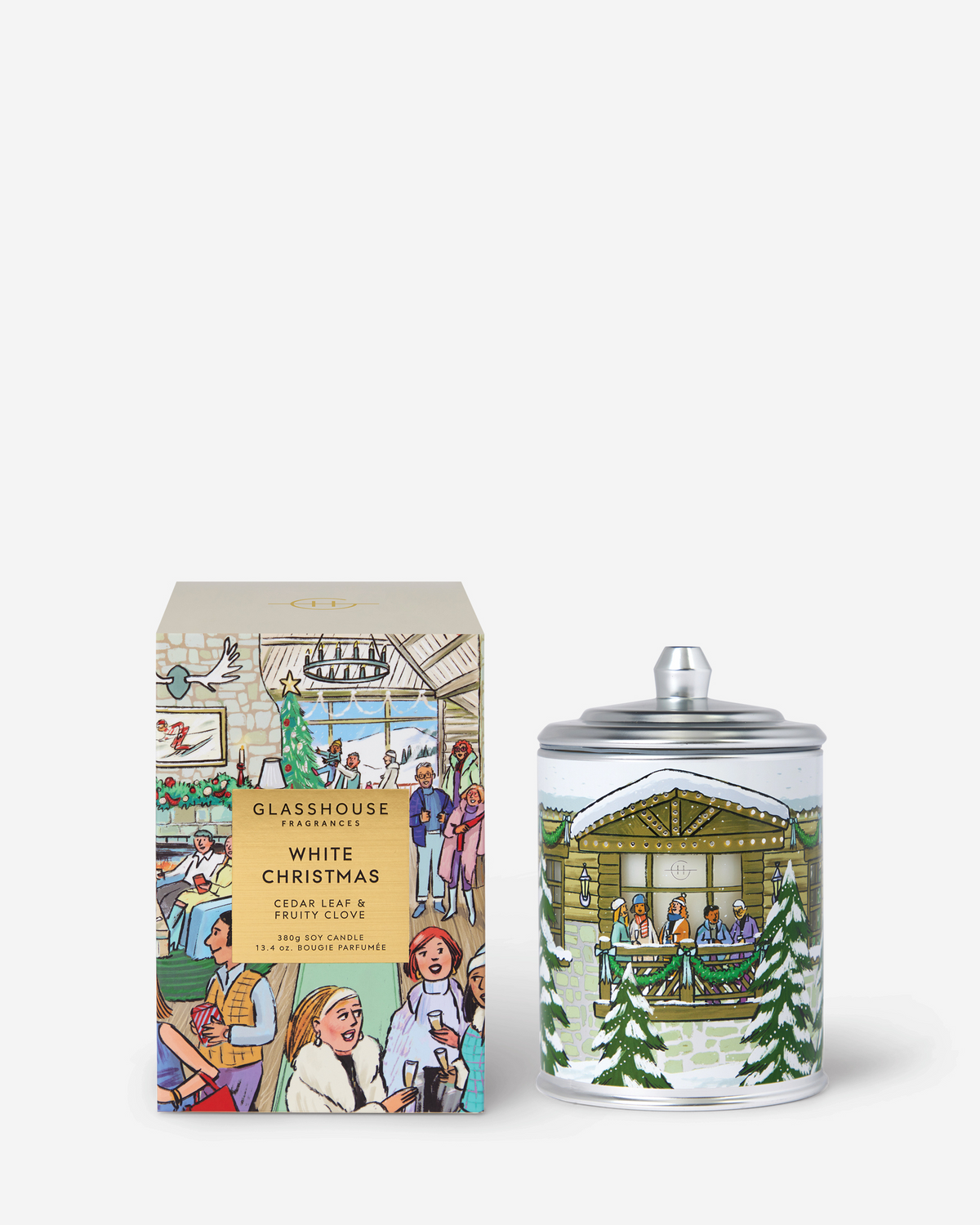 White Christmas 380g Candle
