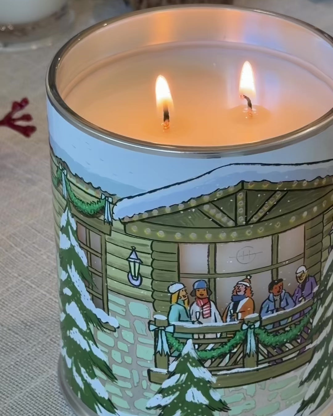White Christmas 380g Candle