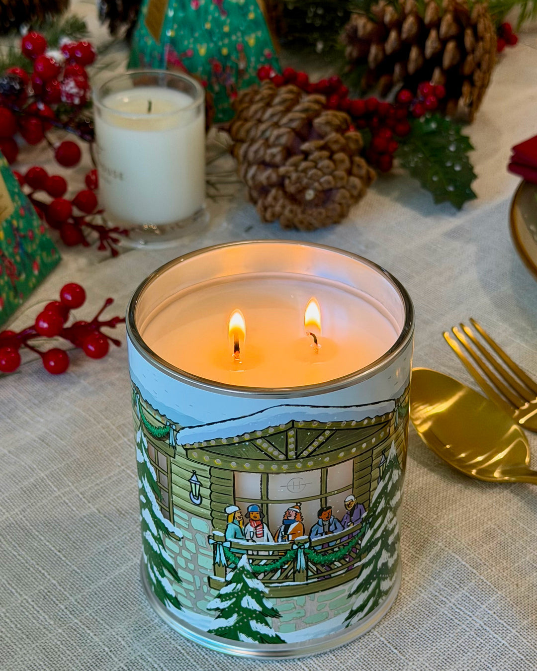 White Christmas 380g Candle