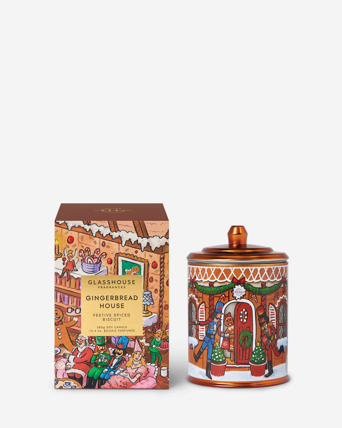 Gingerbread House 380g Candle