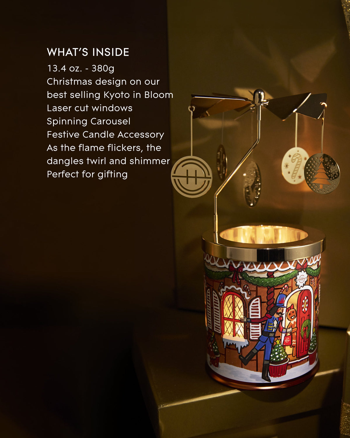 Kyoto In Bloom Candle & Spinning Carousel Gift Set