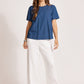 Melenia Denim Top