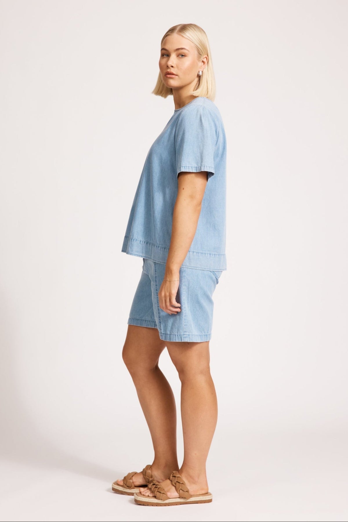Melenia Denim Top