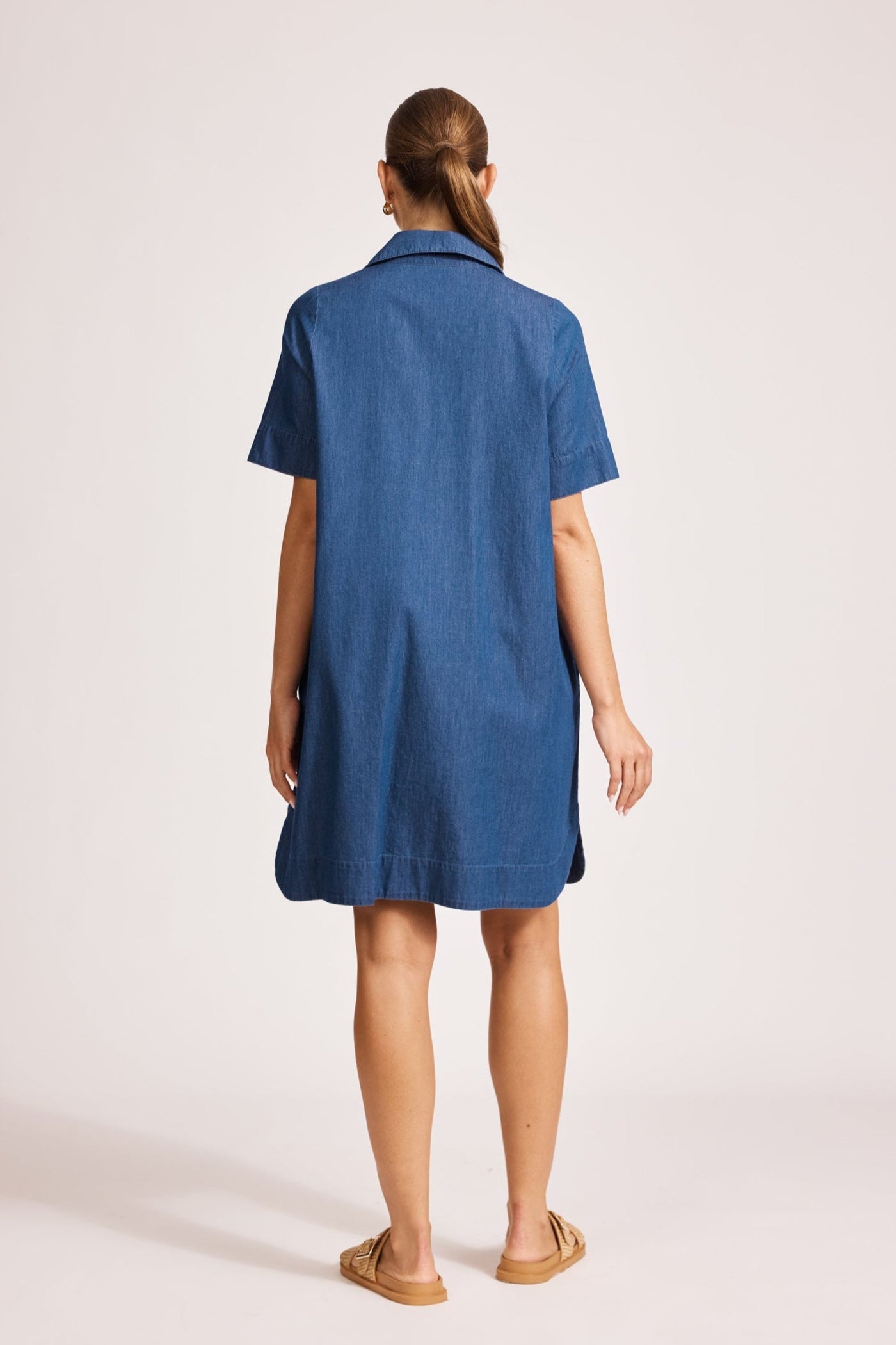 Melenia Denim Shirt Dress