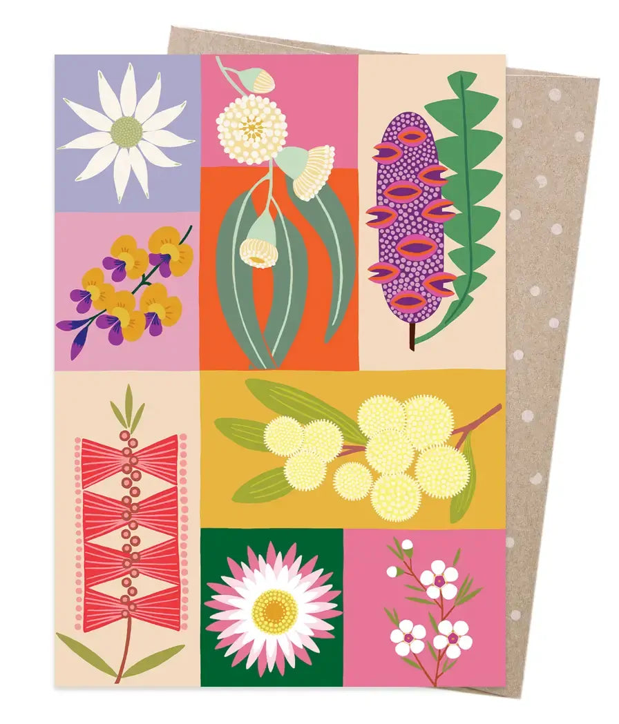 Native Patchwork Greeting Card