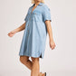 Melenia Denim Shirt Dress