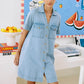 Melenia Denim Shirt Dress