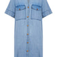 Melenia Denim Shirt Dress