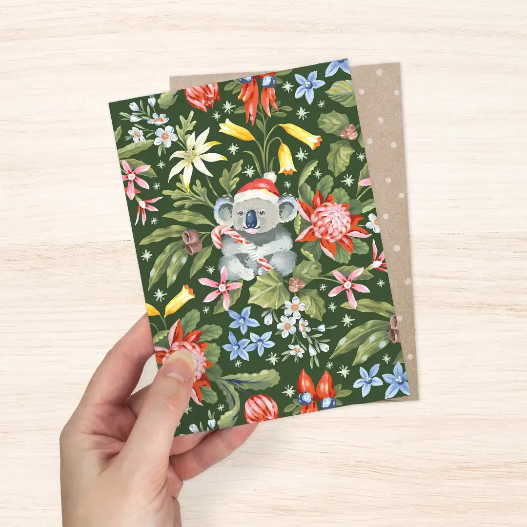 Christmas Koala Greeting Card