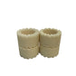 Aries Cream Scallop Napkin Rings Set/4 - Madras Link