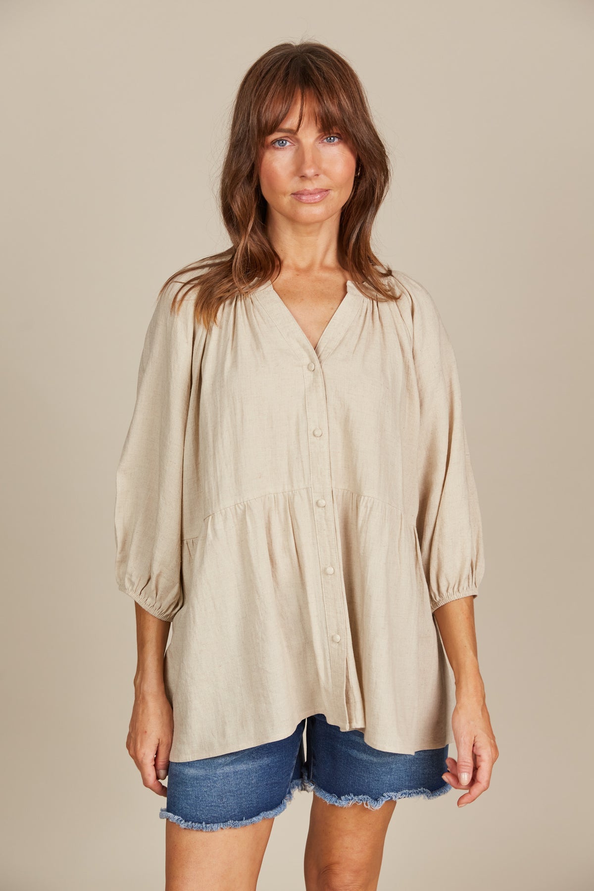 Amelie Button Top - Isle Of Mine