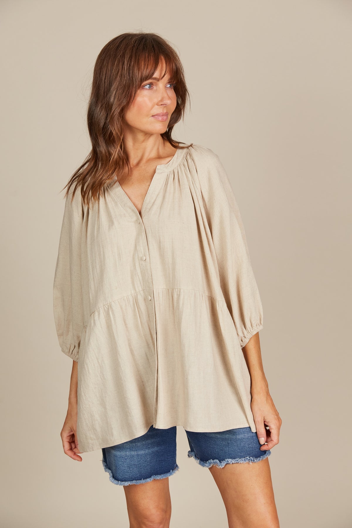 Amelie Button Top - Isle Of Mine