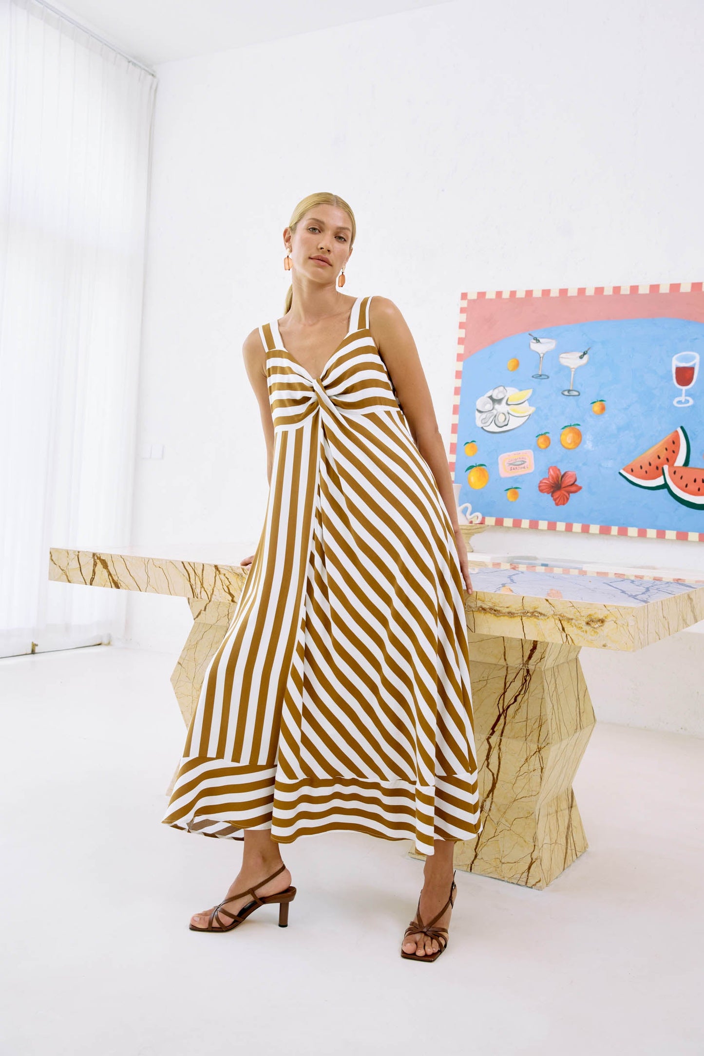 Treville Stripe Tank Maxi