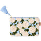 Hydrangea Blue Velvet Cosmetics Purse