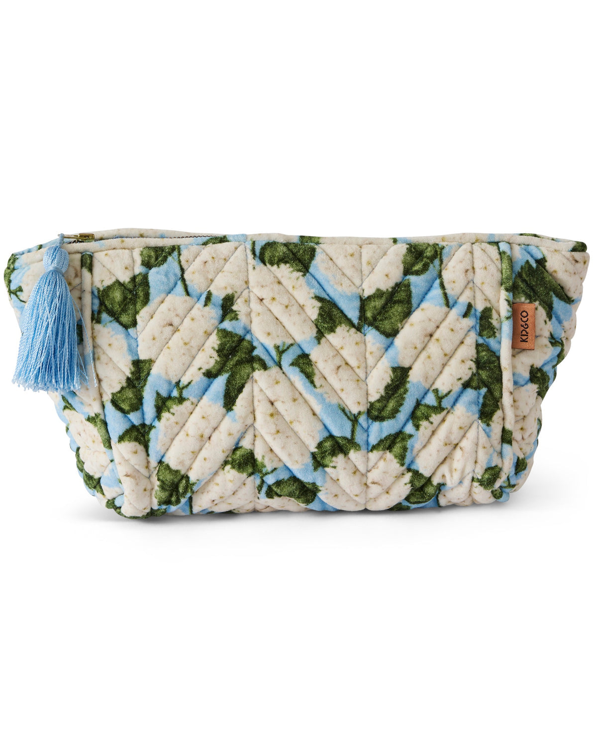 Hydrangea Blue Velvet Toiletry Bag