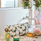 Hydrangea Blue Velvet Toiletry Bag