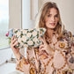 Hydrangea Blue Velvet Toiletry Bag
