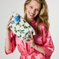 Hydrangea Blue Velvet Toiletry Bag