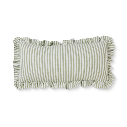 Ruffles Green Cushion 35 x 70cm