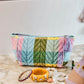 Sorbet Tartan Velvet Toiletry Bag