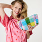 Sorbet Tartan Velvet Toiletry Bag