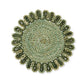 Lucie Dark Green/Light Green Braided Placemat