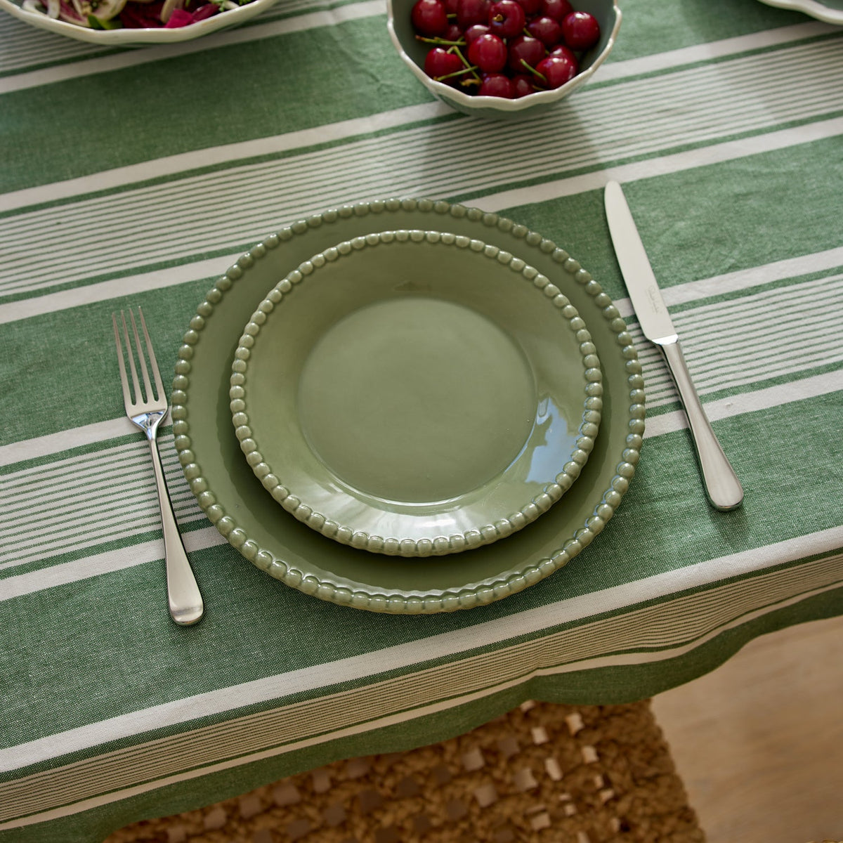 Celeste Green Bobble Side Plate