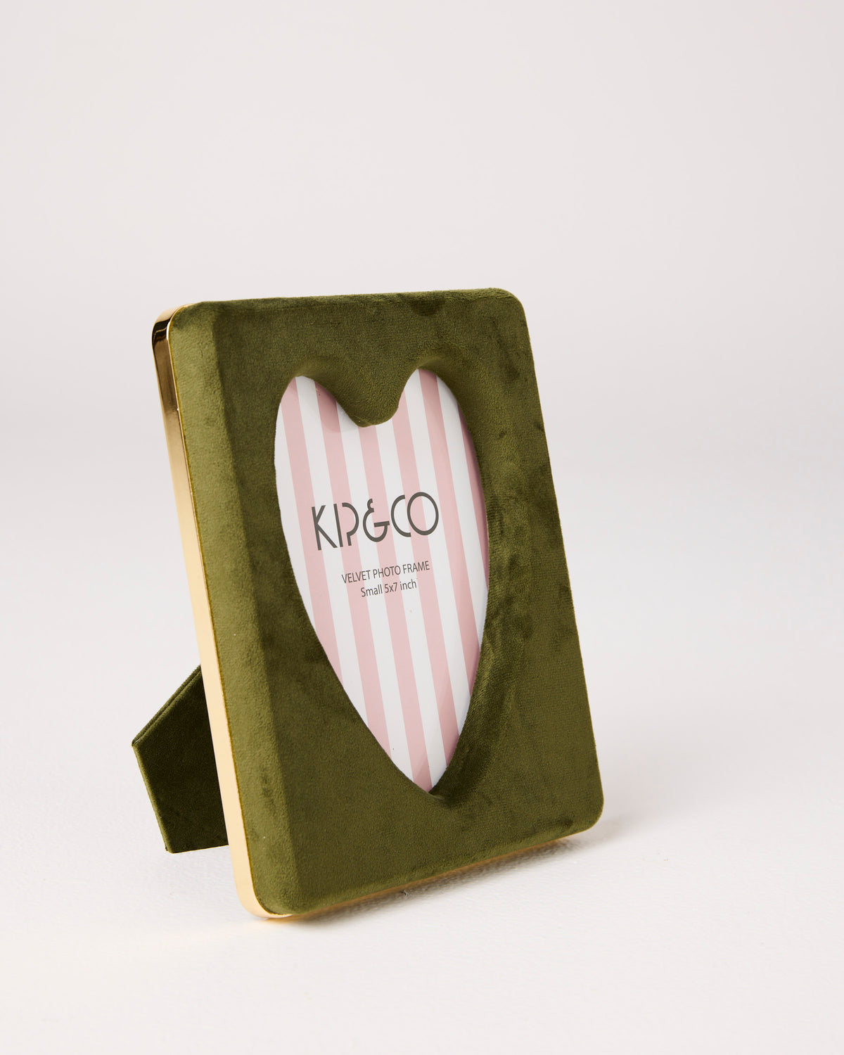 Campsite Heart Velvet Photo Frame