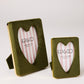 Campsite Heart Velvet Photo Frame