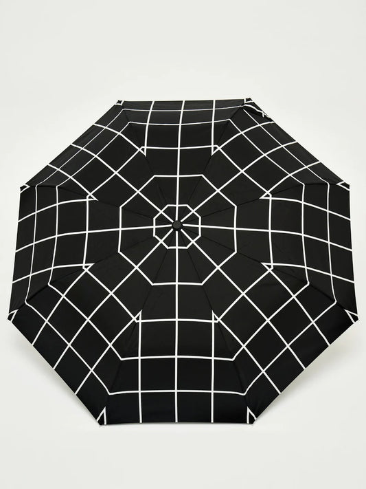 Black Grid Compact Duck Umbrella - Original Duckhead