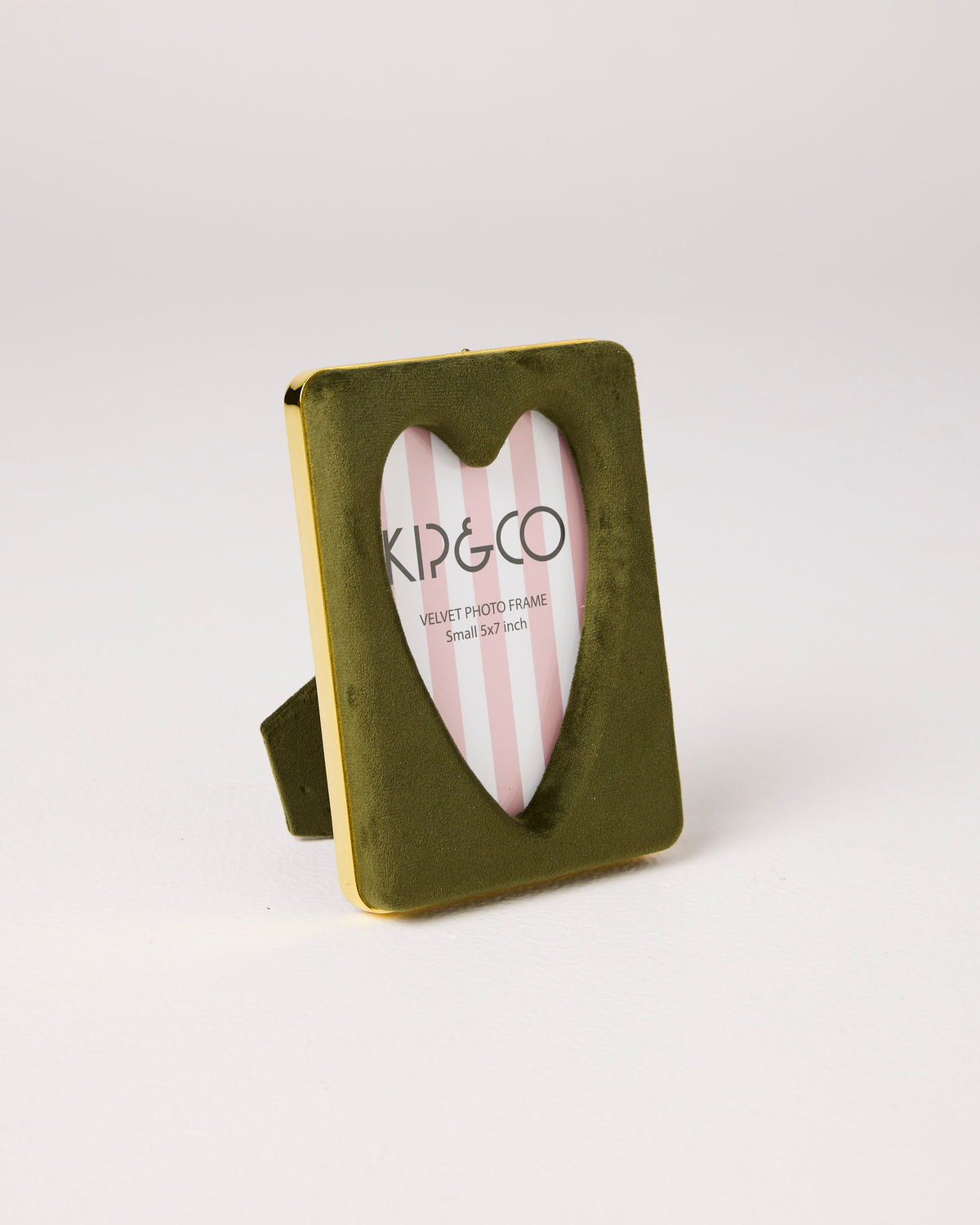Campsite Heart Velvet Photo Frame