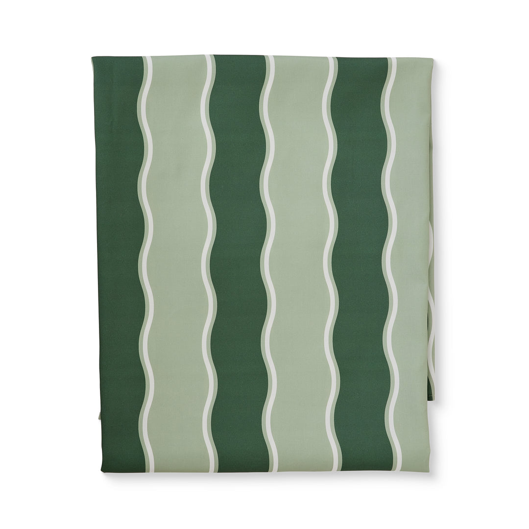 Kit Wavy Light Green/Dark Green Alfresco Tablecloth