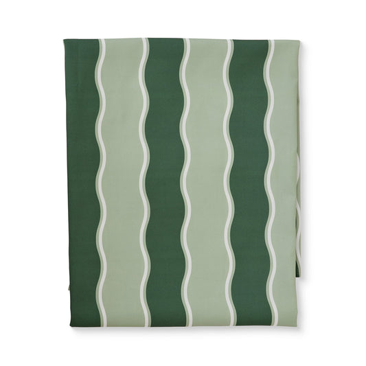 Kit Wavy Light Green/Dark Green Alfresco Tablecloth
