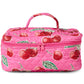 Cherry Blossom Qulited Cotton Toiletry Case