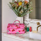 Cherry Blossom Qulited Cotton Toiletry Case