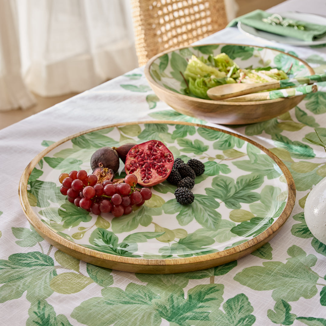 Fig Enamel Round Platter