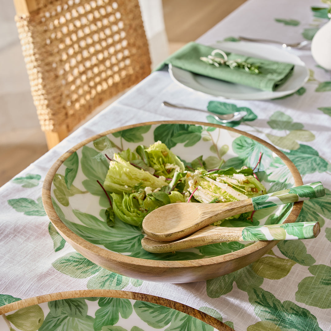 Fig Enamel Salad Server Set