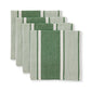 Avery Spruce Green Stripe Napkin Set/4