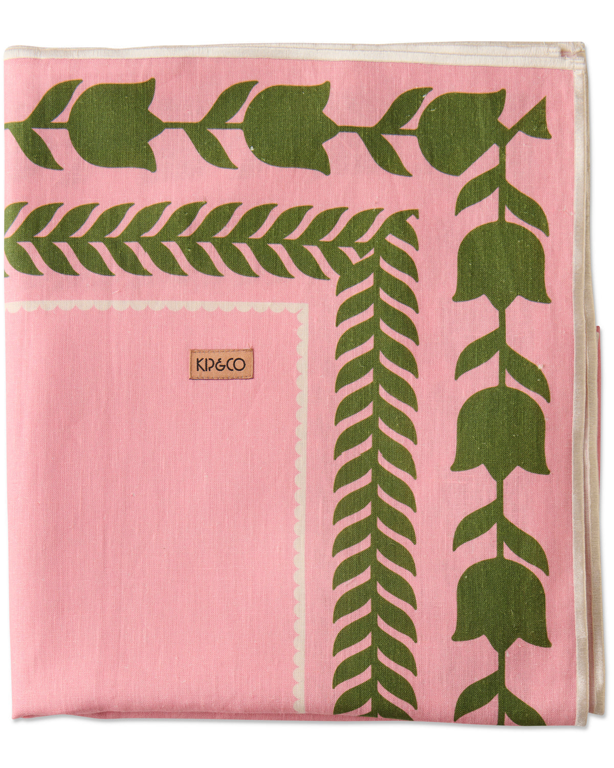 Flower Chain Embroidered Tablecloth Standard Rectangular