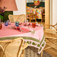 Flower Chain Embroidered Tablecloth Standard Rectangular