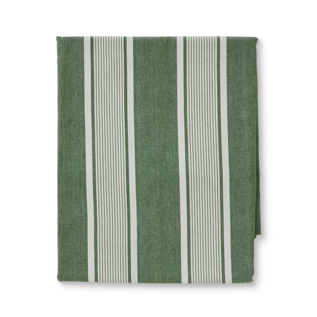 Avery Spruce Green Stripe Tablecloth 150x350cm