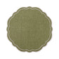 Claudia Scalloped Round Placemat