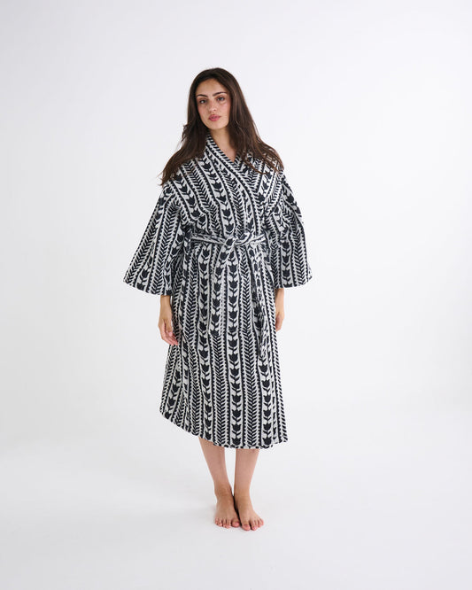 Flower Chain Terry Robe