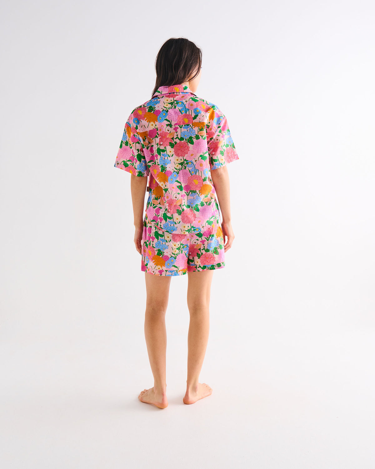 Follow The Sun Adult Organic Cotton Short Sleeve Shirt & Shirt Pyjama Set