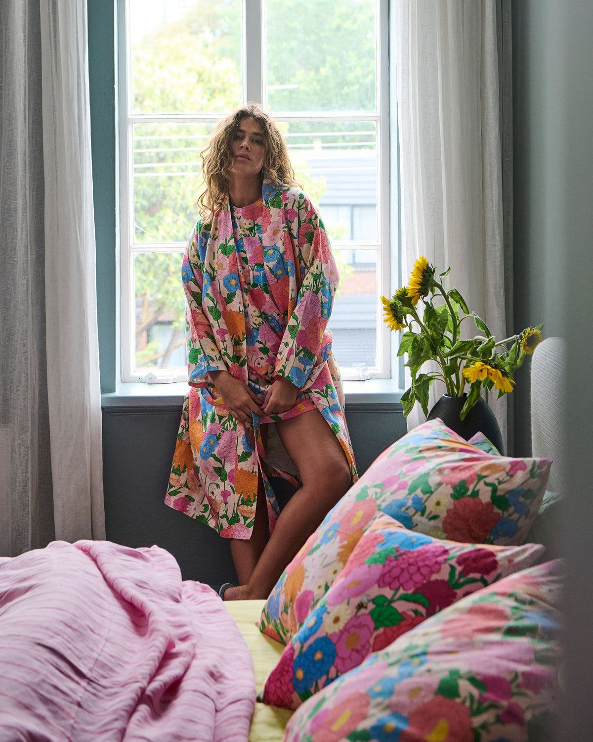 Follow The Sun Linen Robe